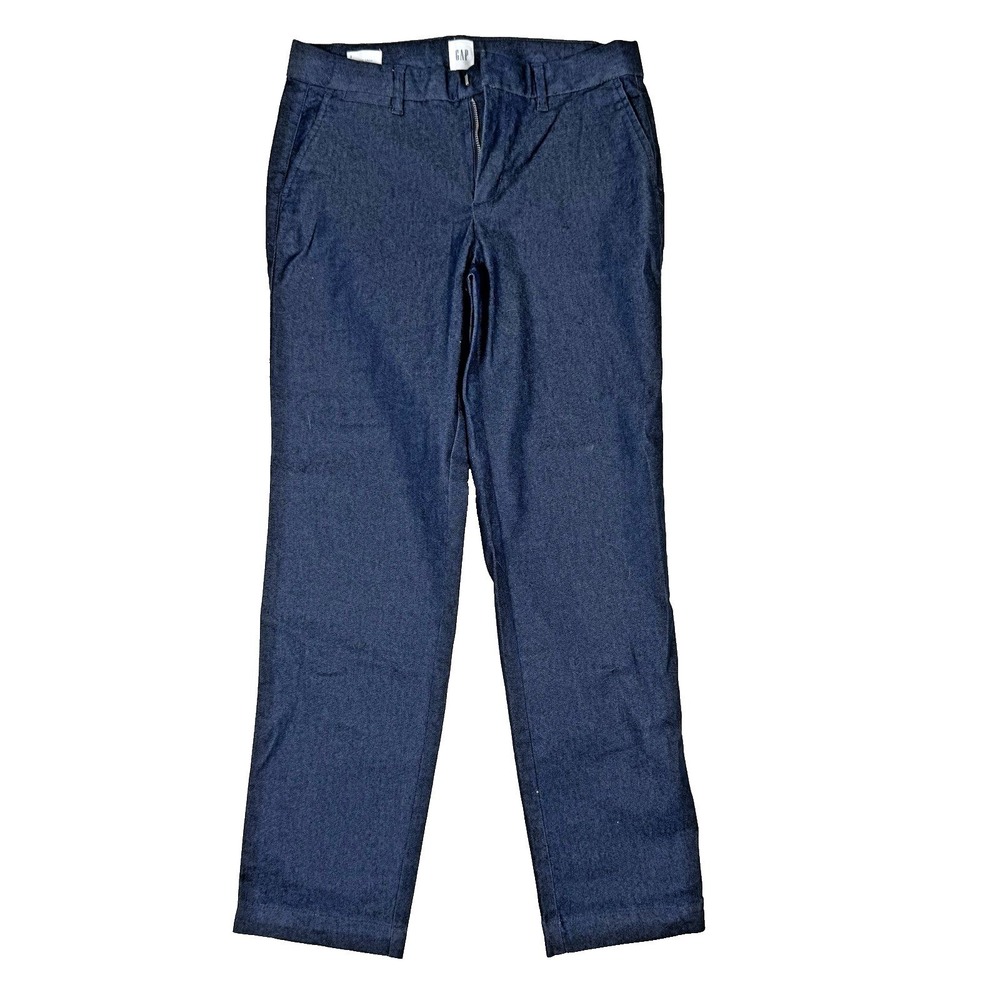 Gap Cropped Pants Chino Trouser Career Wear Blue Womensβ Size 2 NEW Base Capsule